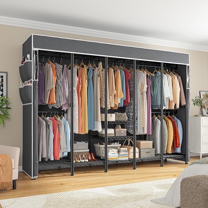 Raybee 90.6" W Clothes Rack - Image 5