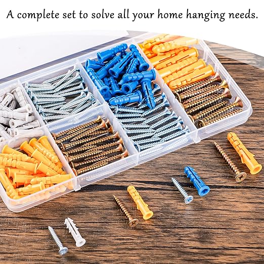 KURUI Wall Anchors Kit for Hanging Wall Art Decor, Plant Hooks, 135 Screws and - Image 7