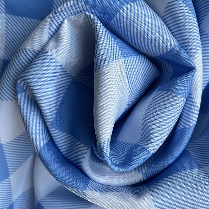 Classic Gingham Plaid Tablecloth Fabric - Image 7