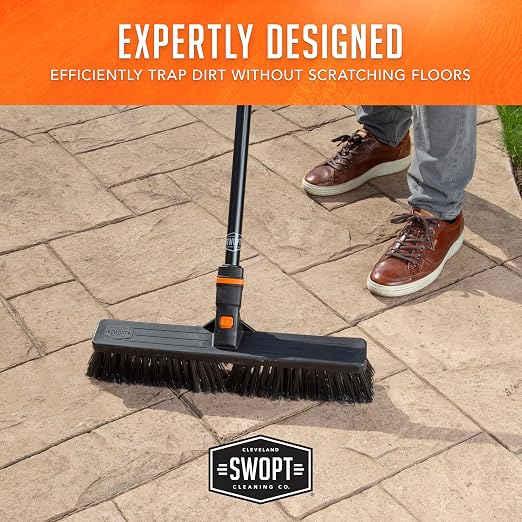 SWOPT 18” Standard Multi-Surface Push Broom Head — Indoor and Outdoor Push - Image 7