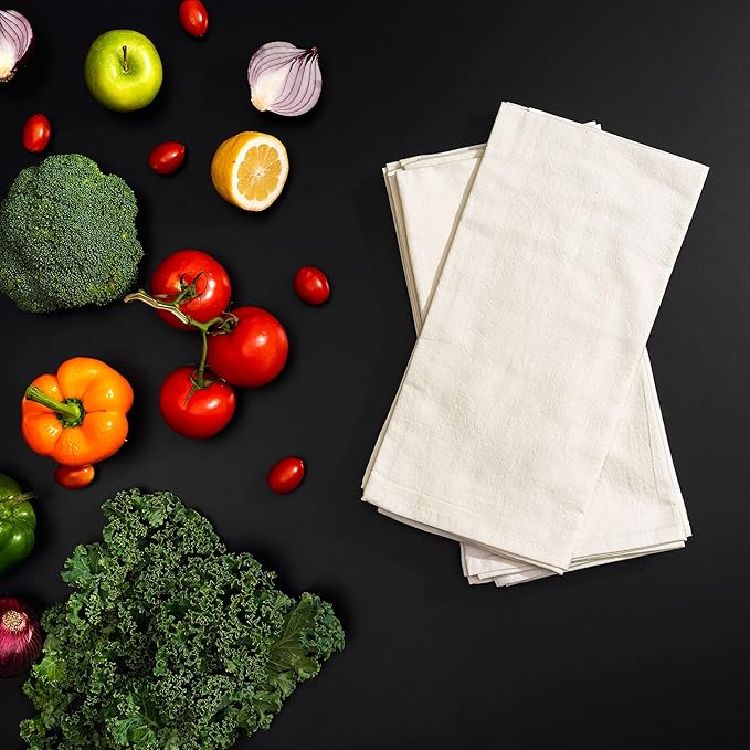 Organic Cotton Flour Sack Kitchen Towels - Image 3