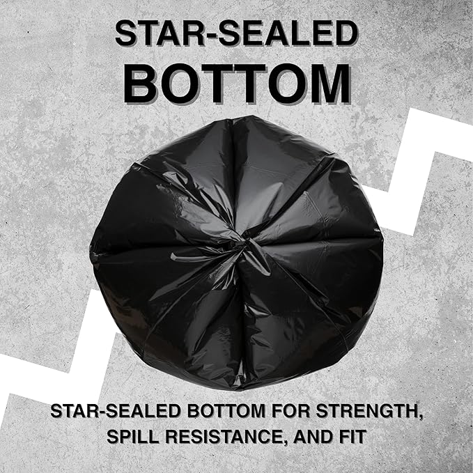45 Gallon Garbage Trash Bag 40X46" 1.5 Mil Black 100 Count Can Liner Bulk 40 - Image 4