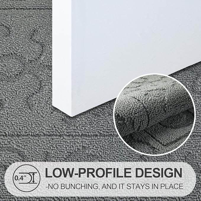 FONEYI Indoor Door Mat 20" x 32", Dirt Trapper Door Mats Non-Slip Entryway Rugs - Image 3