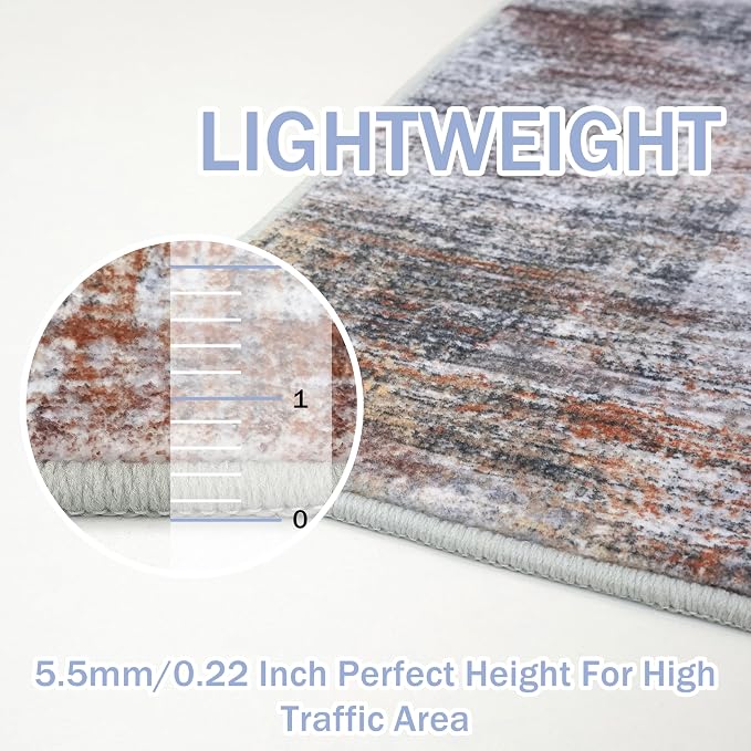 IOHOUZE Abstract Area Rugs 9x12 Ft Washable Large Rugs - Image 5