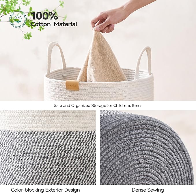 Laundry Hamper 75L, Large Laundry Basket - Image 5