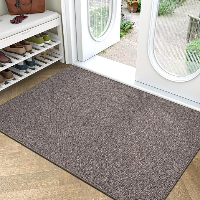 LUMI Ultra Thin Door Mat for Entryway, Easy Clean Welcome Entrance Mat for by LUMI