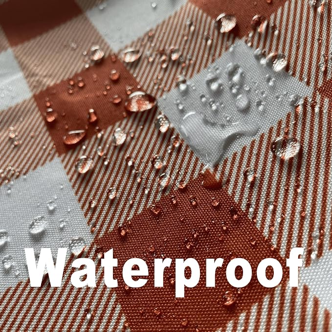 Waterproof Checkered Tablecloth Fabric - Image 3