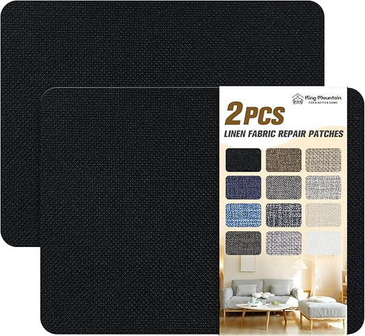 Coarse Linen Repair Patches, Self-Adhesive Linen Fabric Patches, 8X11 inch 2 PCS by ForABetterHomeLife