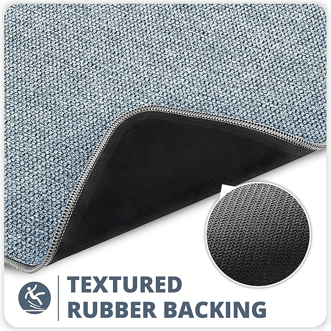 Bath Mat, Ultra Thin Bathroom Rugs, Rubber Bath Mats - Image 4