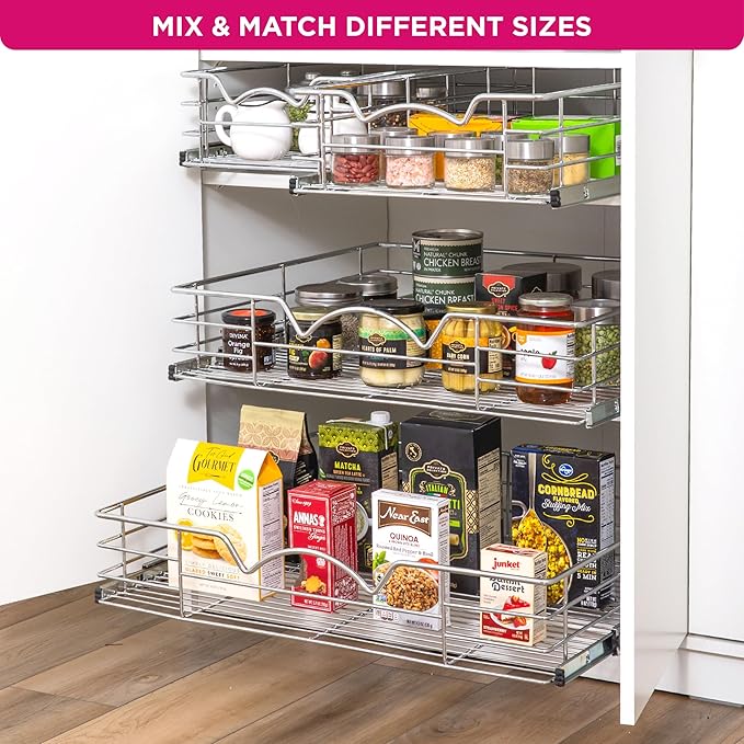 HOLDN’ STORAGE Heavy-Duty Premium Collection Pull Out Cabinet Organizer - Image 9