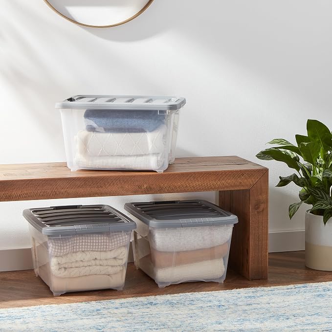 Amazon Basics Plastic Storage Containers - Image 2