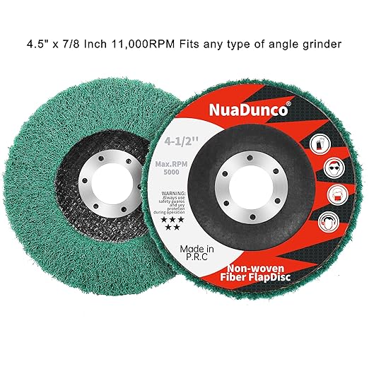 15Pcs 180# 320# 600# Scour Flap Disc 4 1/2 Inch Angle Grinder Attachment - Image 4