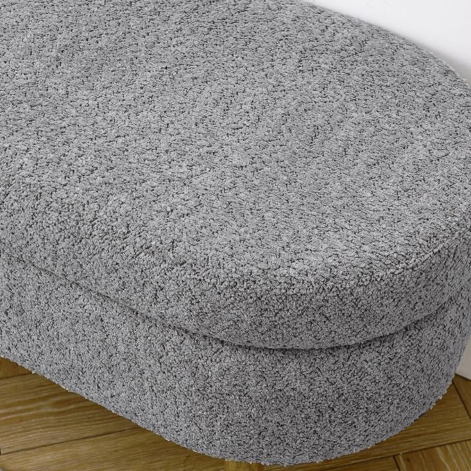 Furnimart 43.5" Queen Size Storage Ottoman Bench, Flip Top End of Bed Storage - Image 4