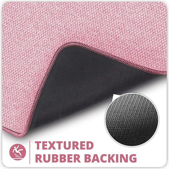 Bathroom Rugs Set 2 Pieces, Thin Bathroom Mats, Toilet Rugs, Quick Dry - Image 5