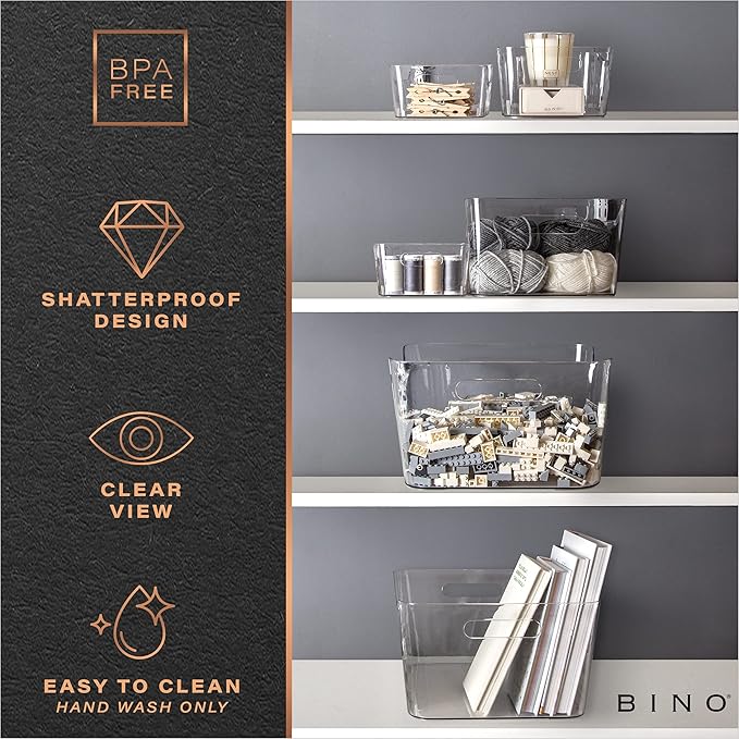 BINO | The SOHO Collection Plastic Storage Bins, X-Small - Image 7
