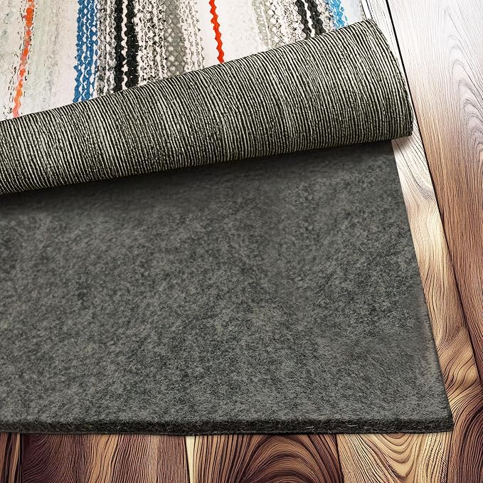 Nevlers 1/4" Felt Rug Pad 8 x10 Ft| Rug Pad Non Slip Felt & TPO | Area Rug by Nevlers