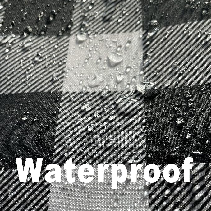 Waterproof Checkered Tablecloth Runner Fabric - Image 2