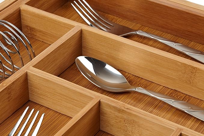 Bellemain Expandable Bamboo Drawer Organizer - Image 3