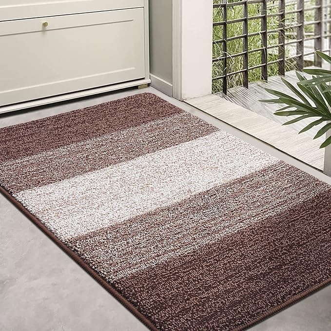 Kitinjoy Indoor Outdoor Door Mat, 36x24 Non-Slip Absorbent Dirt Trapper by Kitinjoy