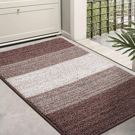 Kitinjoy Indoor Outdoor Door Mat, 36x24 Non-Slip Absorbent Dirt Trapper by Kitinjoy