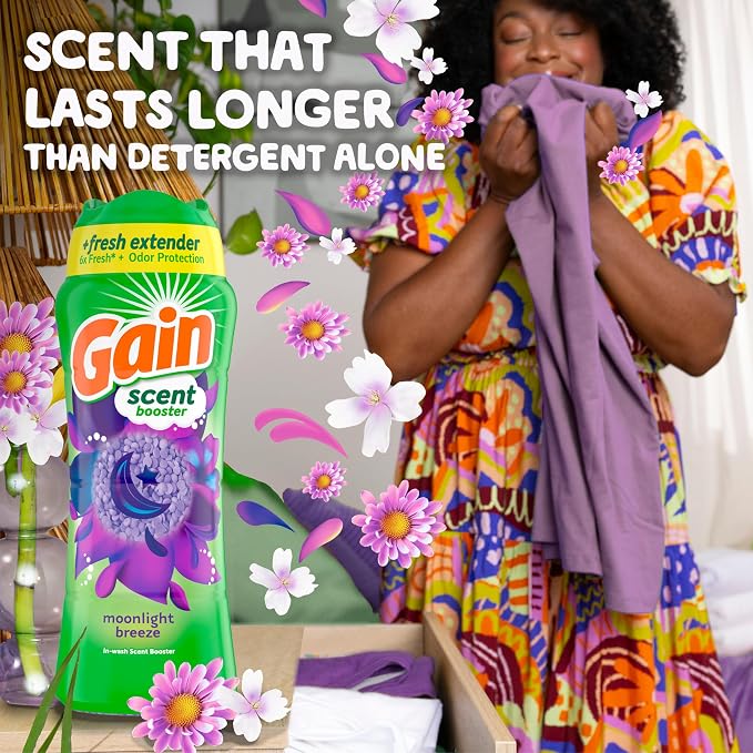 Gain Fireworks In-Wash Scent Booster Beads, Moonlight Breeze, 12.2 oz - Image 4