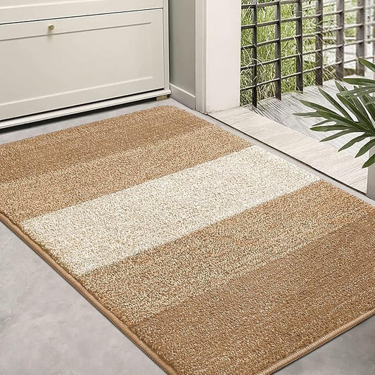 Kitinjoy Indoor Outdoor Door Mat, 36x24 Non-Slip Absorbent Dirt Trapper by Kitinjoy