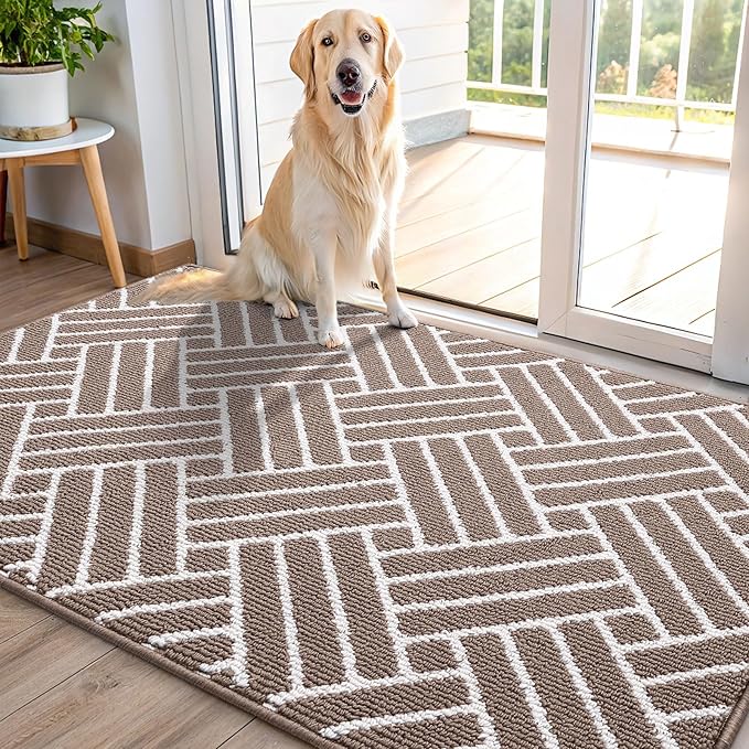 OLANLY Indoor Door Mat, 40x32 Inch, Dirt Resistant and Absorbent, Non-Slip by OLANLY