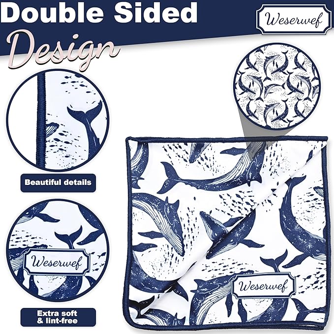 WESERWEF Design Microfiber Glasses Cleaning Cloth – Premium Cleaning Cloth - Image 3