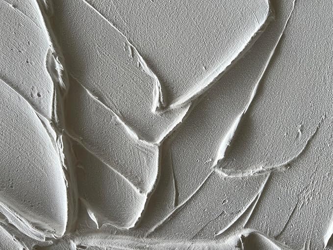 NANKAI Hand-Painted Thick Texture White Minimalist Oil Painting 24x48 Inches - Image 2