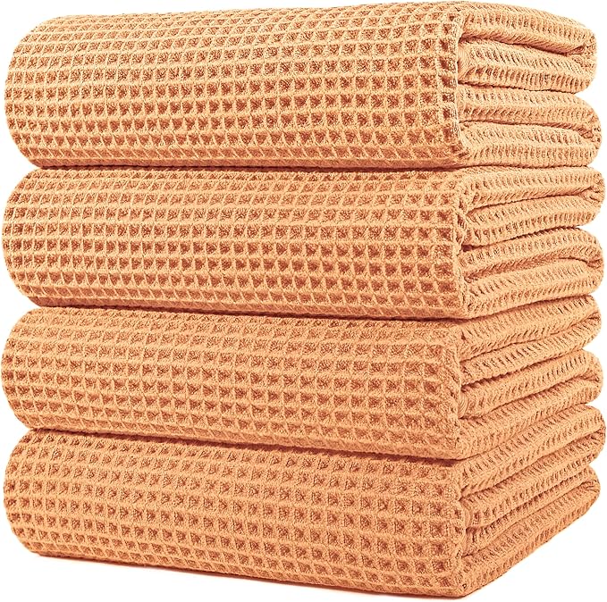 POLYTE Microfiber Oversize Quick Dry Lint Free Bath Towel, 60 x 30 in, 4 Pack by Polyte