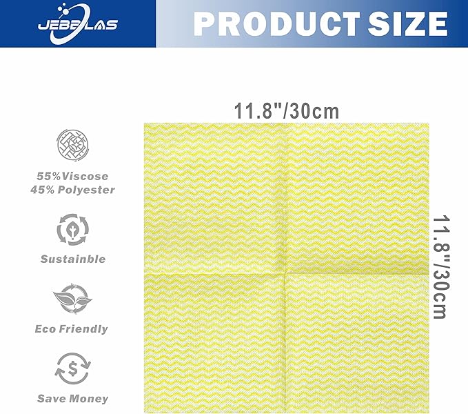 JEBBLAS Handi Wipes Reusable Cloths Dry Cleaning Cloths Dish Towel Dish Cloths - Image 2