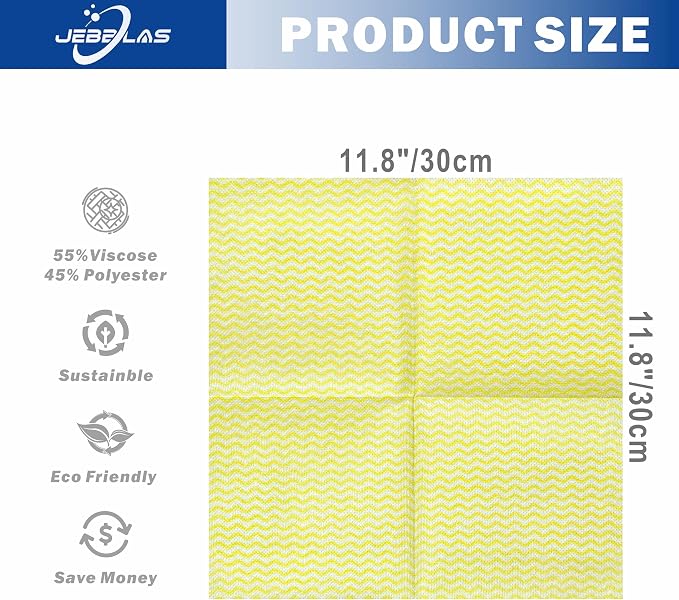 JEBBLAS Reusable Cleaning Cloths Handi Wipes Reusable Cloths Dry Cleaning - Image 2