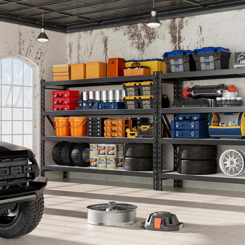 WORKPRO 77" Garage Shelving Unit, 8000LBS Heavy Duty Metal Storage Rack,...
