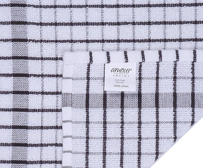 AMOUR INFINI Kitchen Dish Cloths Set of 8 - Image 3
