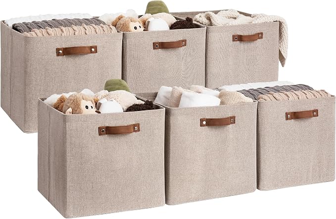 StorageWorks 13x13 Inches Storage Cube, Fabric Storage Bins by StorageWorks