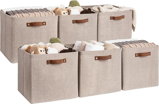 StorageWorks 13x13 Inches Storage Cube, Fabric Storage Bins by StorageWorks