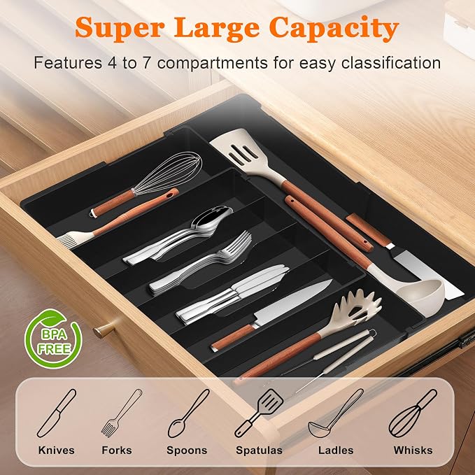 Expandable Large Silverware Organizer - Image 5