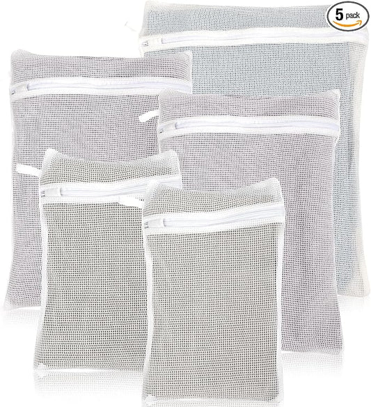5-Piece Organic Cotton Laundry Bags by NAHADS