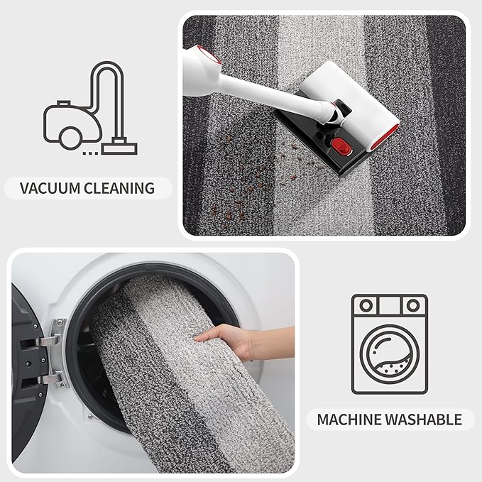 Kitinjoy Indoor Outdoor Door Mat, 30x17 Non-Slip Absorbent Dirt Trapper - Image 5