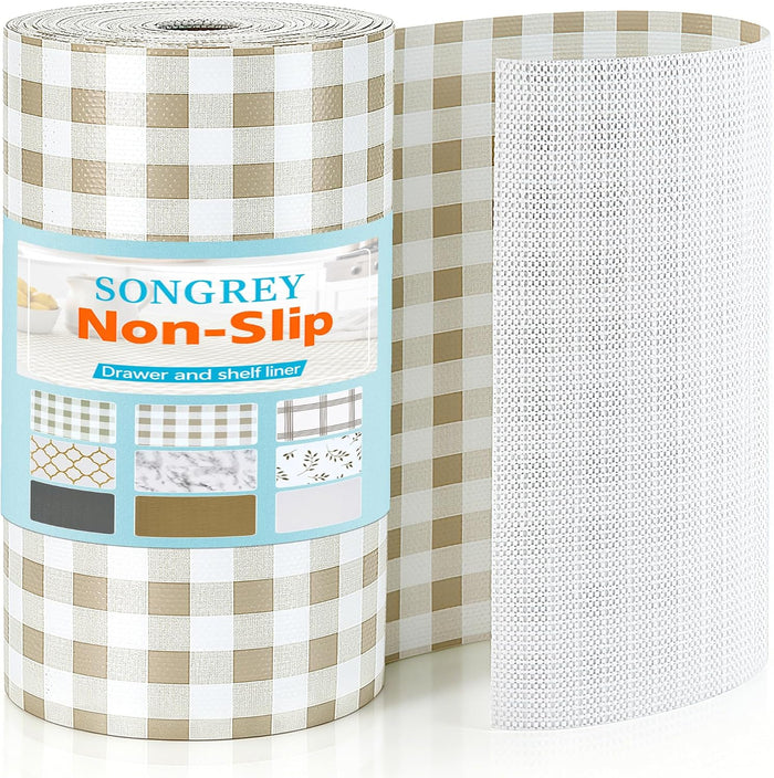 Songrey Non-Adhesive Shelf Liner & Cabinet Liner, 23.6" x 240"