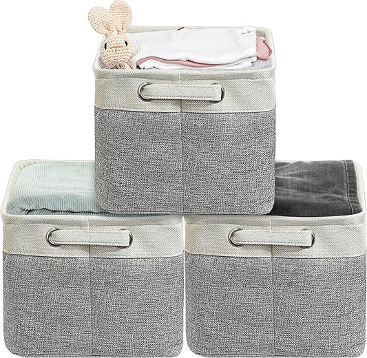 SIMPLE HOUSEWARE Large Fabric Storage Bin, 14.4" x 10" by SimpleHouseware