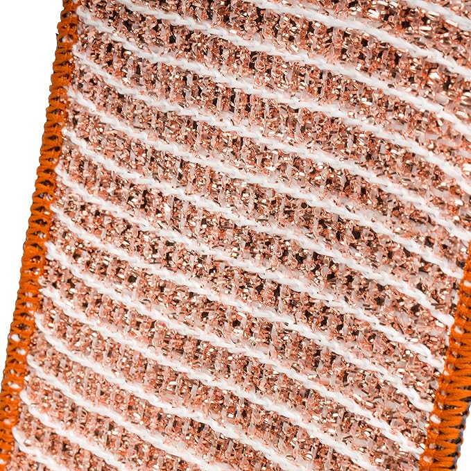 Redecker 2-Ply Woven Copper Scrubbing Cloth & Microfiber Cleaning Wipe – - Image 3