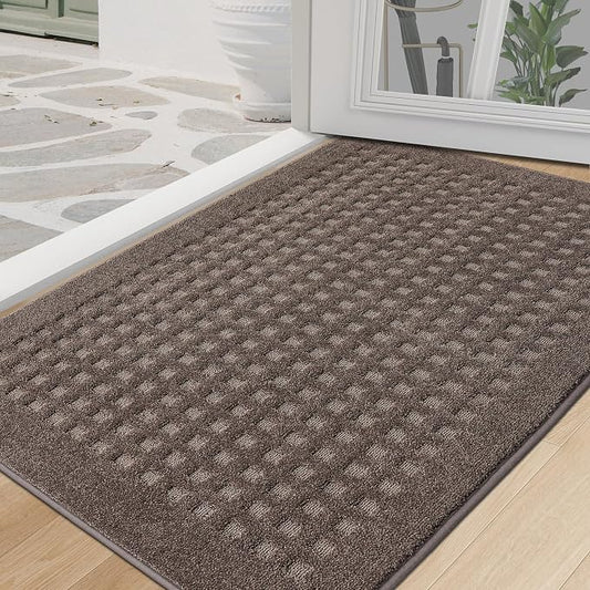 BEQHAUSE Waffle Door Mats Indoor 32"x48", Dog Mat by BEQHAUSE