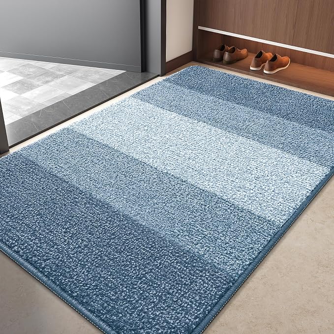 Kitinjoy Indoor Outdoor Door Mat, 40x32 Non-Slip Absorbent Dirt Trapper by Kitinjoy