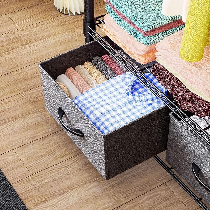 IZEUK Heavy Duty Garment Rack Wire Clothes Rack - Image 3