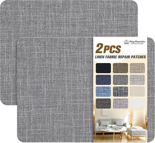 Fine Linen Repair Patches, Self-Adhesive Linen Fabric Patches, 8X11 inch 2 PCS by ForABetterHomeLife