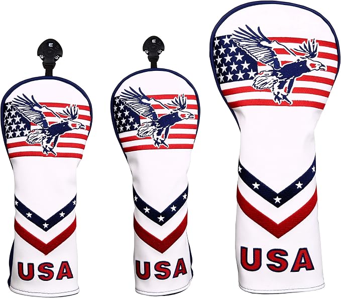 USA Flag and Eagle Golf Driver/Fairway Wood/Hybrid/Iron/Mallet Putter/Blade by Unknown