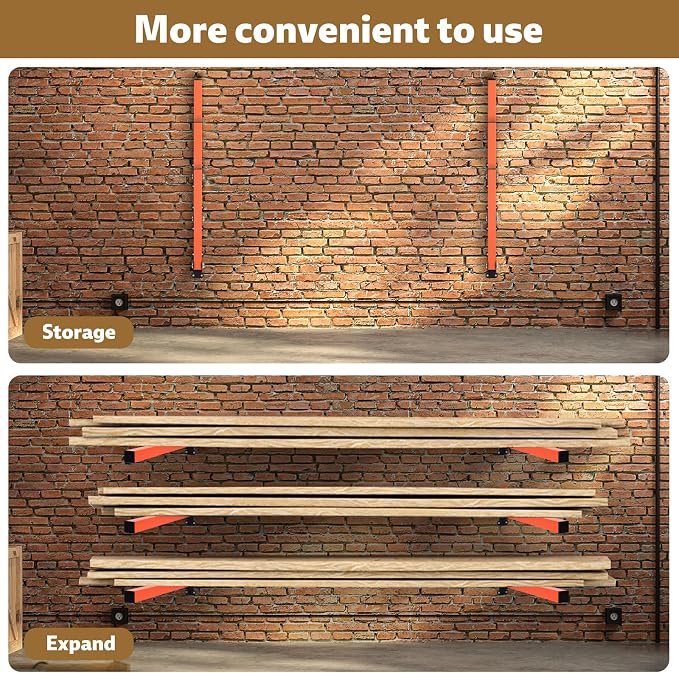 lumber storage rack, Heavy Duty Metal Lumber Storage Rack - Image 2