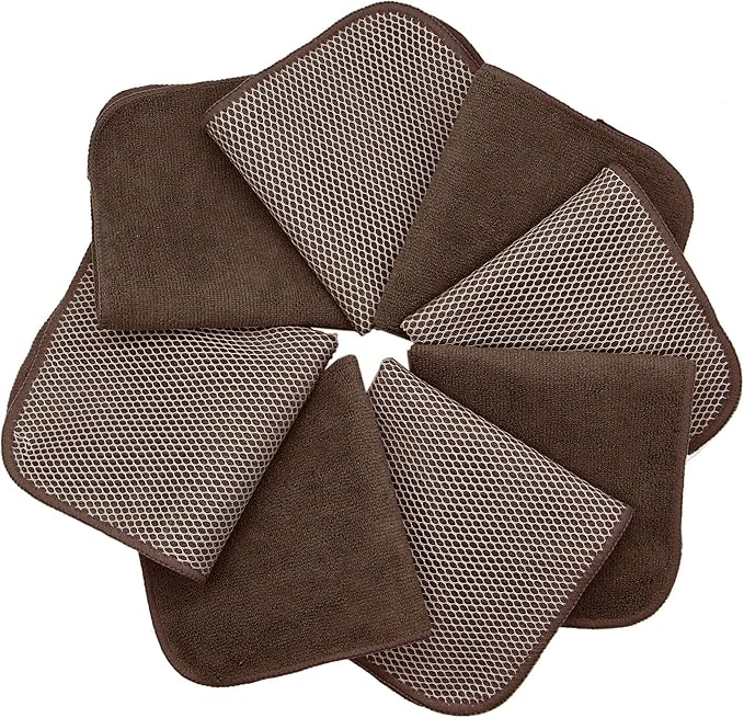 Microfiber Dish Cloths Fast Drying Kitchen Cleaning Cloth Dish Rags Dust Cloths - Image 3
