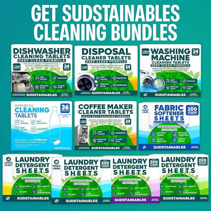 Sudstainables Garbage Disposal Cleaner Tablets 24-Pack - Image 7
